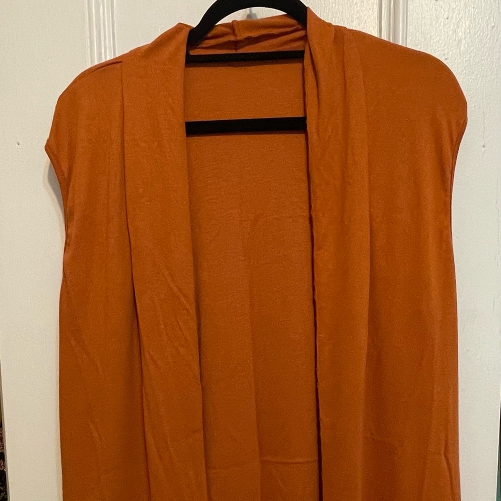 Long Orange Vest (Size S)